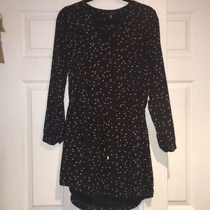 Women’s mini -long sleeved dress